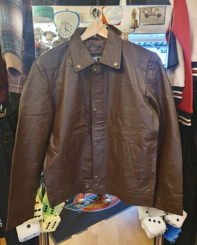 Giacca pelle marrone - giacca, in