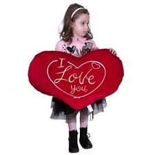 Cuscino peluche cuore gigante - peluche,