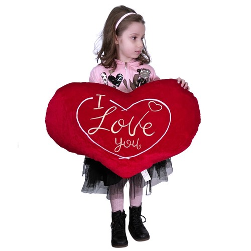 Cuscino peluche cuore gigante - cuscino,
