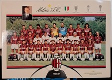 CARTOLINA UFFICIALE ac milan
