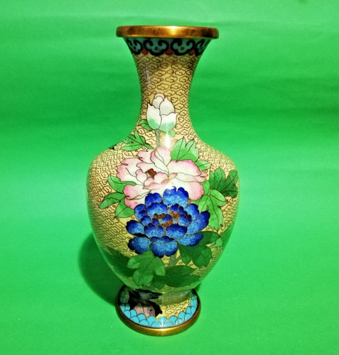 Vaso cinese cloisonne fiori - cinese, cloisonne'