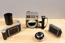 MAMIYA PRESS SUPER 23 con 90 mm f 3,5 + accessori + borsa originale