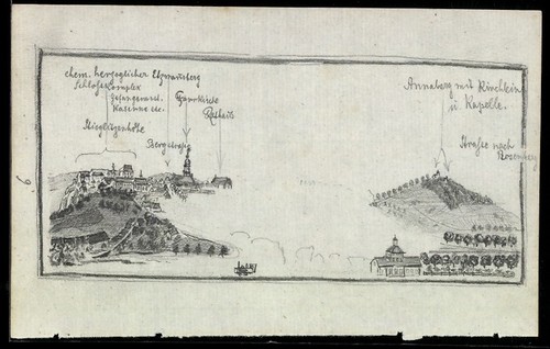 Disegno mano vista paesaggio - a,