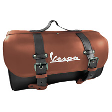 BORSA A VALIGIA PELLE MARRONE NERA PORTAPACCHI PER PIAGGIO VESPA SPECIAL