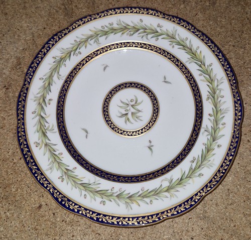 Fine piatto xix secolo - secolo, minton