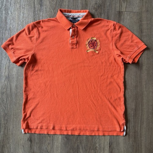 Polo tommy hilfiger arancione - tommy,