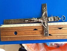 Arte sacra croce antico crocifisso religioso  argento BORBONICO