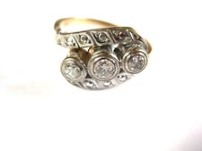 Antico Anello Oro 585 Con