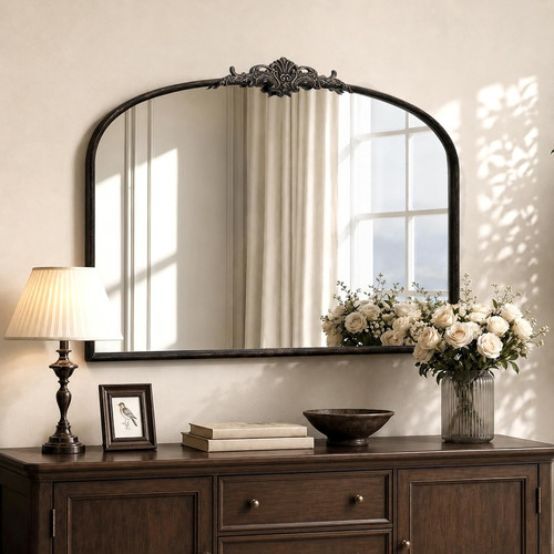Specchio arco nero vintage - specchio,
