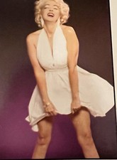  Abito costume Marilyn Monroe bianco 3 pezzi taglia m + parrucca bionda arricciata ��