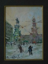 DIPINTO OLIO SU CARTONE  ANNA