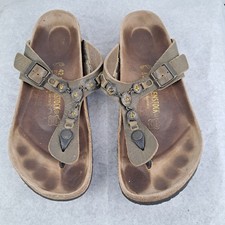 Sandali Birkenstock colore verde numero 42 da donna