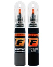 Kit penna ritocco vernice SATINATO/SEMI LUCIDO CARROZZERIA CERCHI IN LEGA RAL 9005