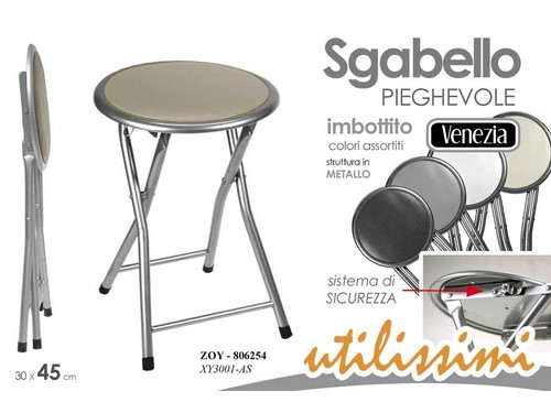 Sgabello sgabellino metallo - sgabello,