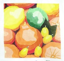 Jean Smith Bright Fruits Kitchen Handpainted Needlepoint Canvas 14x14 13ct