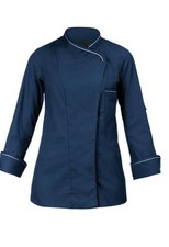 giblor’s giacca divisa STEFANIA cuoco Cuoca donna tessuto piquet XS Blu