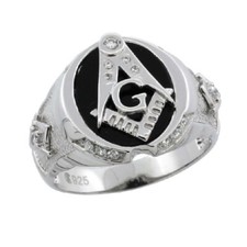 Uomo Argento Sterling Onice