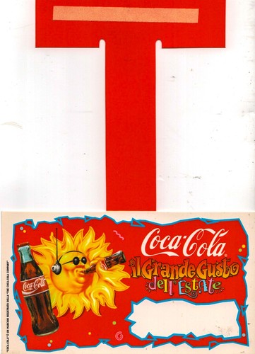 Coca cola italia cartellino - coca-cola,