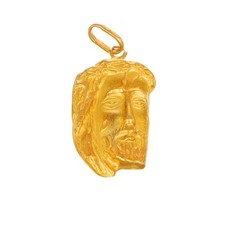 CIONDOLO ORO GIALLO VOLTO DI