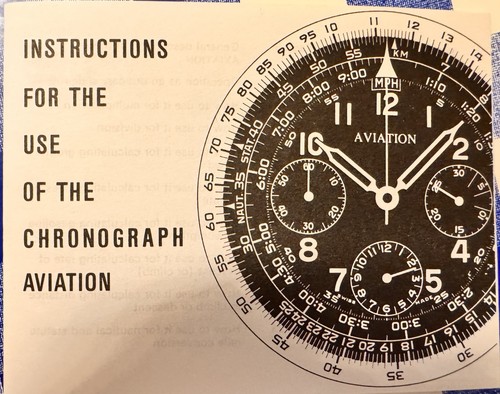 Istruzioni per orologio - , ollech