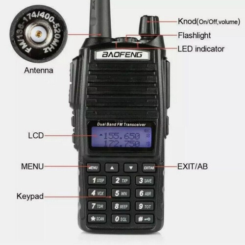 Radio baofeng uv82 dual band - radio,