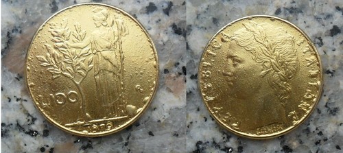 100 lire del 1979 della - 100,