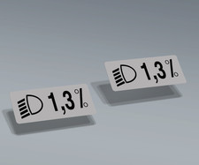 COPPIA ADESIVI FARI 1,3%