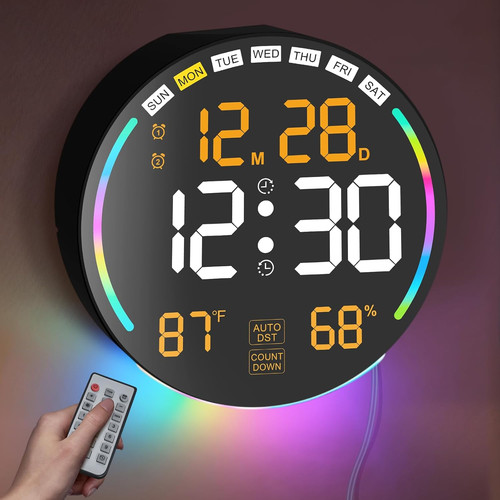Orologio parete digitale - parete,