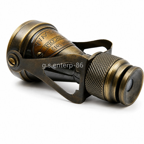 Antico telescopio ottone - telescopio, in