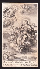 Assumptio Beatae Mariae Virginis - Quadro devozionale XVIII secolo - Quadro sacro D276