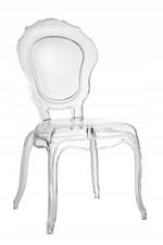 Sedia trasparente queen - sedia,