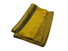 Sciarpa pura seta giallo oro