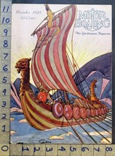 1929 NAVE VICHINGA VELA TESTA