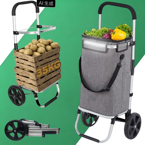 Carrello della spesa alluminio - carrello,
