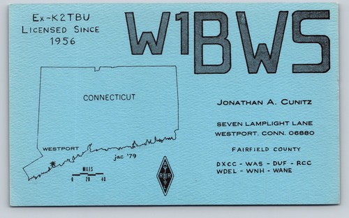 Ham radio qsl w1bw5 - radio,
