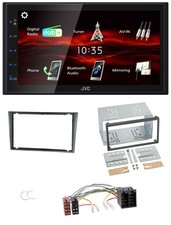 Autoradio JVC USB Bluetooth MP3 DAB 2DIN per Opel Corsa C ISO 2000-2004 alluminio