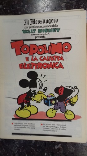 Topolino messaggero - messaggero,,