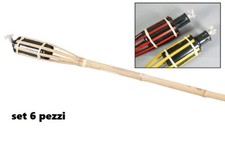 x Set 6 Pezzi Torcia Fiaccola
