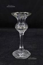 Porta Candela Classic Rose In Vetro Germany 15,5cm