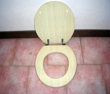 SEDILE WC COPRIWATER LEGNO MDF TAVOLETTA DA BAGNO