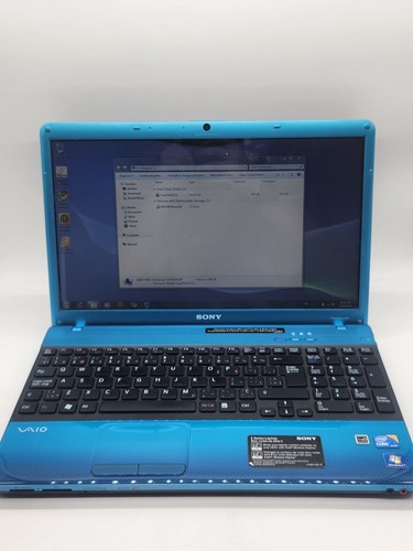 Blue sony vaio - vaio, with