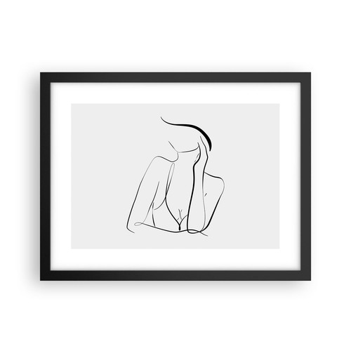 Poster 40x30cm donna linee - donna,