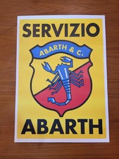 Poster Servizio Abarth 70 x 50