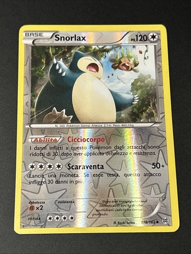 Pokemon carta snorlax rara - snorlax, xy