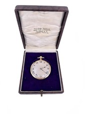 Orologio da tasca ultrapiatto fine Haas & Cie oro 750 rubino 43 mm