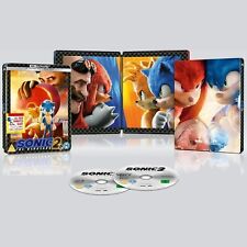 SONIC THE HEDGEHOG 2 - ZAVVI Steelbook Edition - 4K Ultra HD + Blu-ray - NEU/OVP