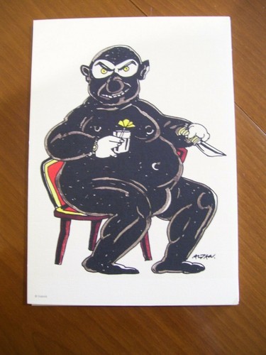 Litografia stampa diabolik di - stampa,