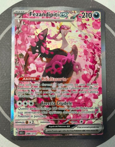 Carta pokemon fezandipiti - carta, ex