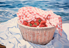 Cesto di fragole poster mare