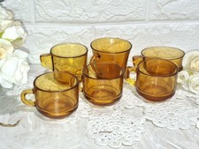VINTAGE SET SEI TAZZINE VETRO